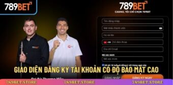 Giao diện đăng ký tài khoản có độ bảo mật cao