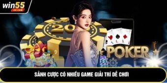 Sảnh cược có nhiều game giải trí dễ chơi