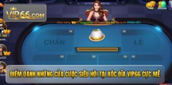 Điểm danh những cửa cược siêu hời tại xóc đĩa VIP66 cực mê