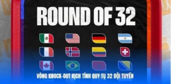 Vòng knock-out kịch tính quy tụ 32 đội tuyển